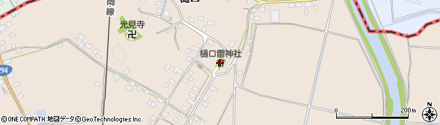 樋口雷神社周辺の地図
