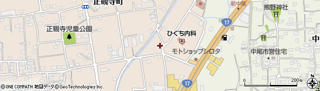 群馬県高崎市正観寺町5周辺の地図