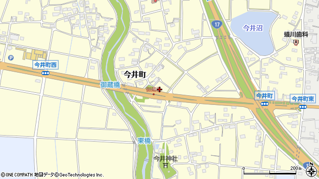 〒379-2116 群馬県前橋市今井町の地図