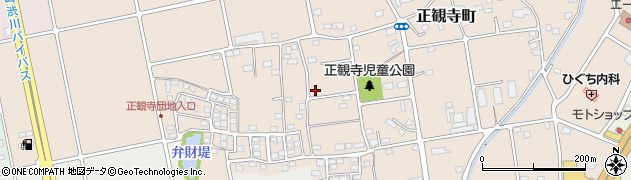 群馬県高崎市正観寺町周辺の地図