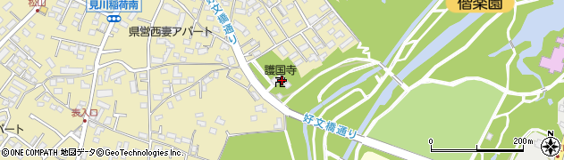 護国寺周辺の地図