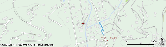 長野県軽井沢町（北佐久郡）軽井沢（三笠）周辺の地図