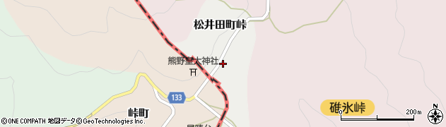群馬県安中市松井田町峠周辺の地図