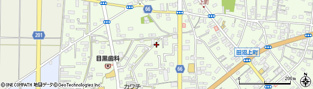栃木県佐野市田沼町周辺の地図