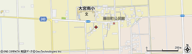栃木県栃木市藤田町16周辺の地図