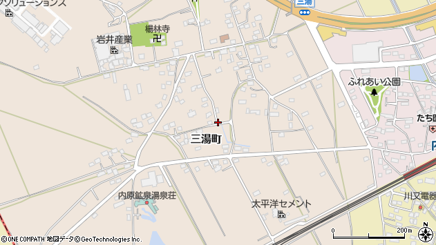 〒319-0316 茨城県水戸市三湯町の地図