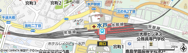 丸山園水戸店周辺の地図