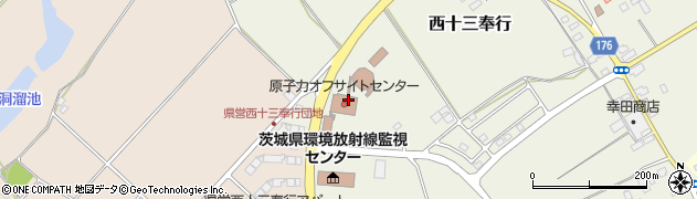 茨城県原子力オフサイトセンター周辺の地図