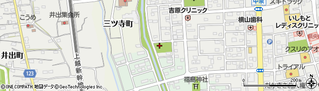 中泉花水木公園周辺の地図