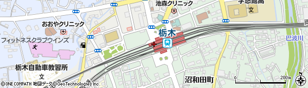 魚民 JR栃木駅店周辺の地図