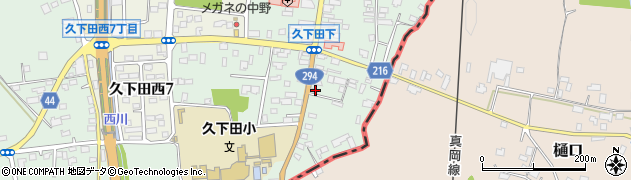 栃木県真岡市久下田745周辺の地図