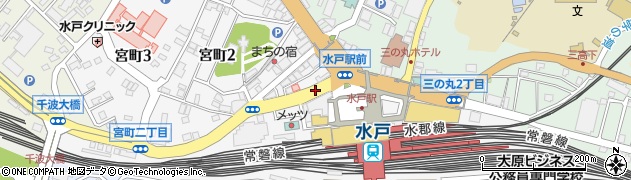 水戸駅西周辺の地図