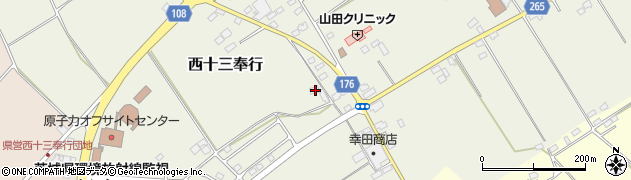茨城県ひたちなか市西十三奉行11589周辺の地図