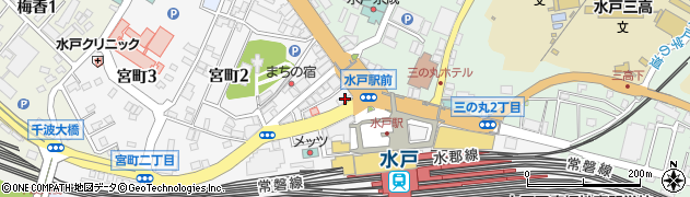 てんまさ　水戸駅前店周辺の地図