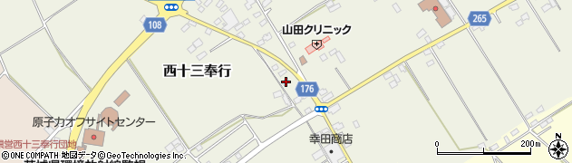 茨城県ひたちなか市西十三奉行11584周辺の地図