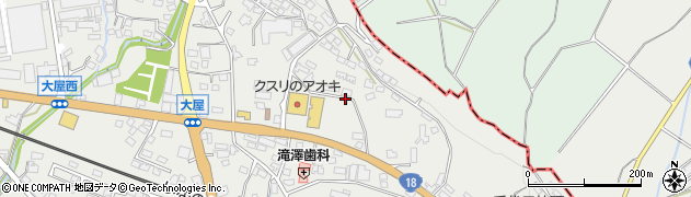 長野県上田市大屋周辺の地図