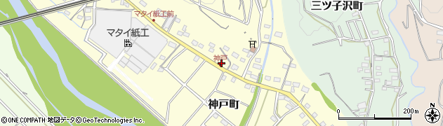 群馬県高崎市神戸町周辺の地図