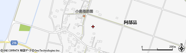 栃木県真岡市阿部品周辺の地図