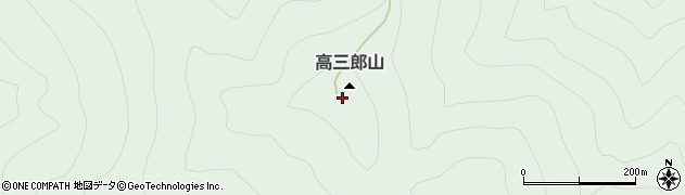 高三郎山周辺の地図