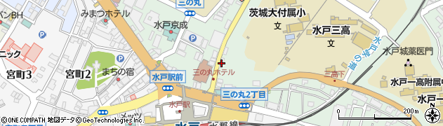 ニッポンレンタカー水戸駅北口営業所周辺の地図