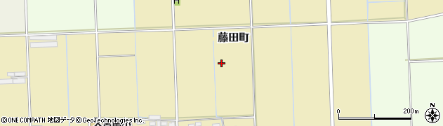 栃木県栃木市藤田町周辺の地図