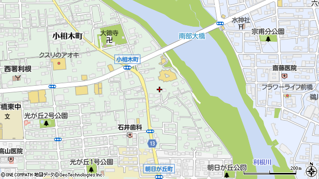 〒371-0831 群馬県前橋市小相木町の地図