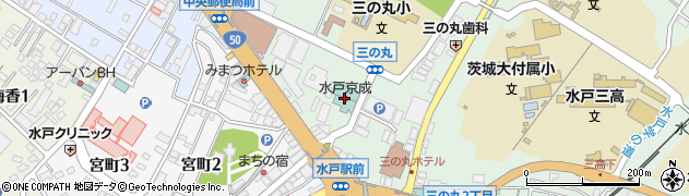 水戸京成ホテル周辺の地図