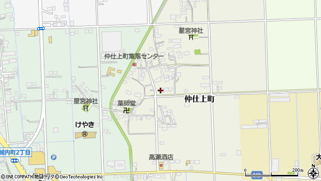 〒328-0025 栃木県栃木市仲仕上町の地図