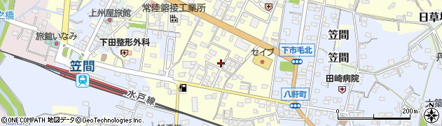 茨城県笠間市笠間4344周辺の地図