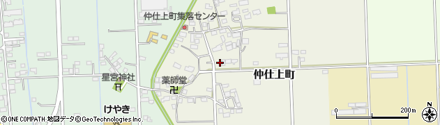 栃木県栃木市仲仕上町周辺の地図