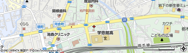 トヨタレンタリース栃木栃木駅前店周辺の地図