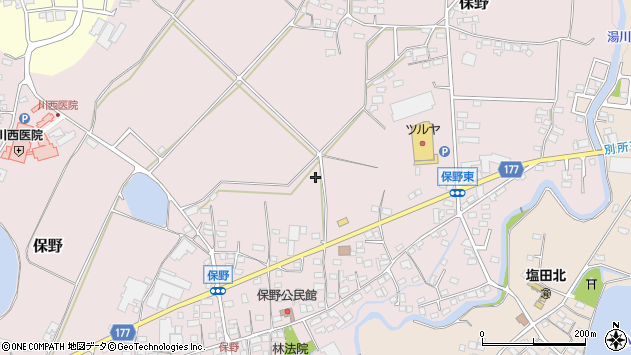〒386-1321 長野県上田市保野の地図