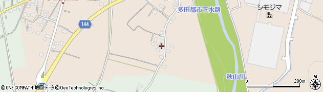 栃木県佐野市多田町693周辺の地図