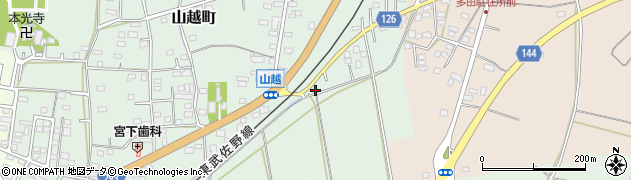 栃木県佐野市山越町44周辺の地図