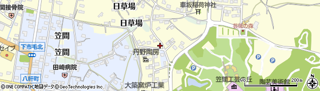 茨城県笠間市笠間2191周辺の地図