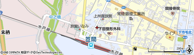 関鉄観光株式会社　笠間営業所周辺の地図