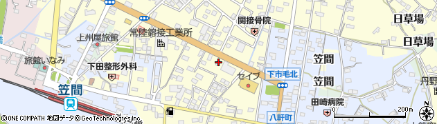 茨城県笠間市笠間4342周辺の地図