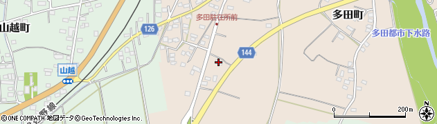 ローソン佐野多田店周辺の地図