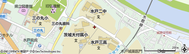 茨城県水戸市三の丸2丁目周辺の地図