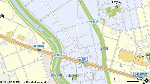 〒379-2163 群馬県前橋市女屋町の地図