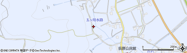 長野県安曇野市明科七貴荻原周辺の地図