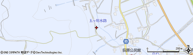 長野県安曇野市明科七貴（荻原）周辺の地図