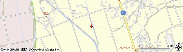 長野県池田町（北安曇郡）中鵜周辺の地図