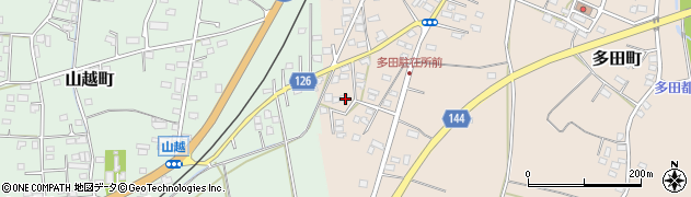 栃木県佐野市多田町1142周辺の地図