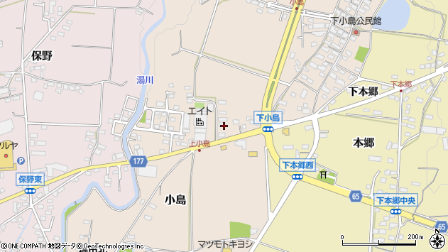 〒386-1322 長野県上田市小島の地図