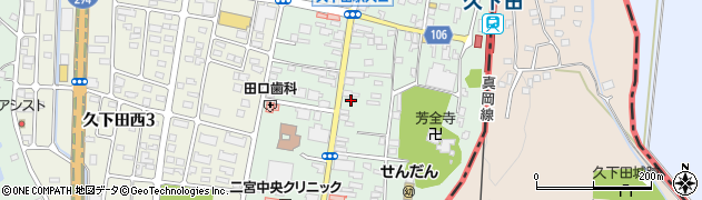 栃木県真岡市久下田825周辺の地図