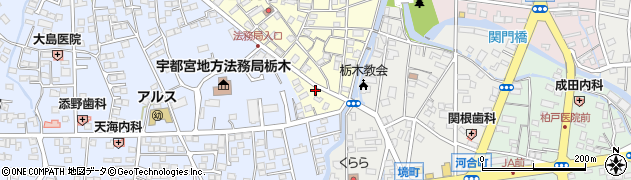 栃木県栃木市富士見町1周辺の地図