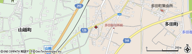 栃木県佐野市多田町1145周辺の地図