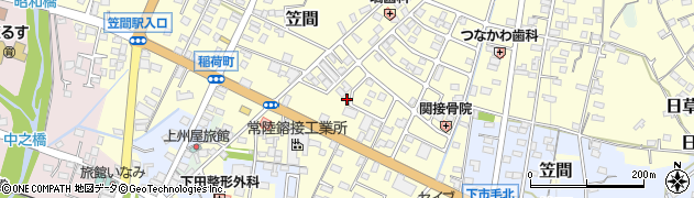 茨城県笠間市笠間5159周辺の地図