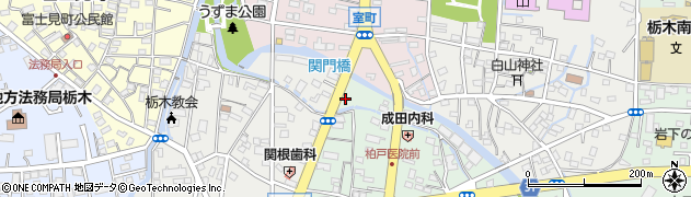 リッカーミシンアフターサービスセンター　栃木店周辺の地図